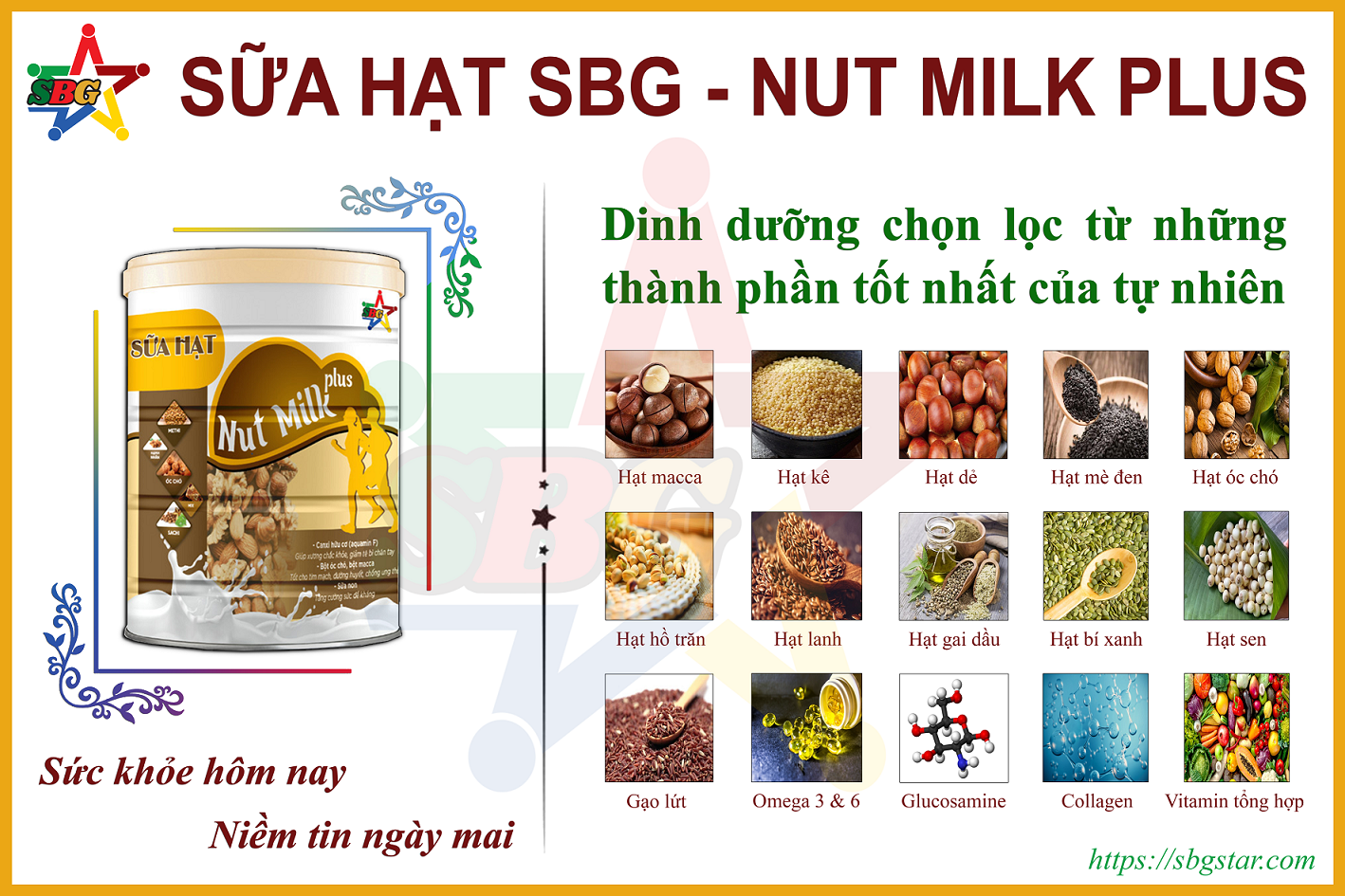 Vì sao lựa chọn sử dụng Sữa hạt SBG - Nut Milk Plus