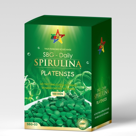 SBG-03 - Tảo xoắn Spirulina Platensis (100 viên)