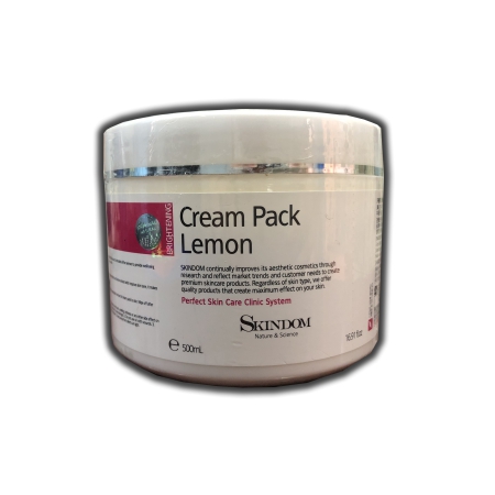 MP-03 - Mặt nạ kem chanh Cream Pack Lemon (500ml) - Skindom